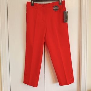 NWT Counterparts Red Cropped Pants - Size 6